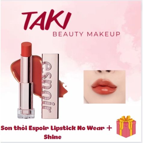 Son thỏi Espoir Lipstick No Wear Shine- màu Apricot brandy