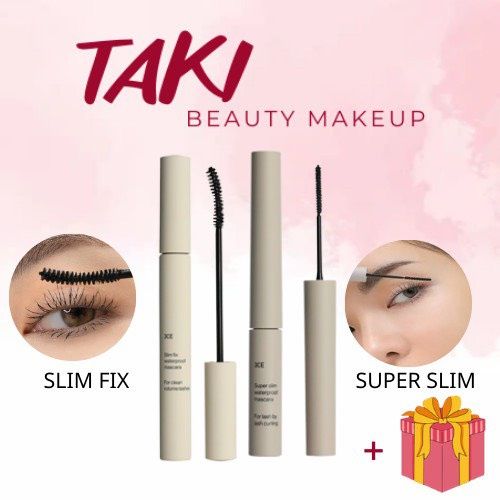 Mascara 3ce Slim Fix + Super Slim Waterproof Mascara Black- Xám