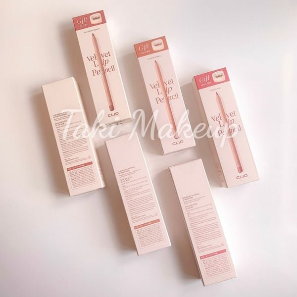 Chì Kẻ Viền Môi Clio Velvet Lip Pencil Kèm Gọt Chì Tặng Kèm Đồ Gọt 1.45g