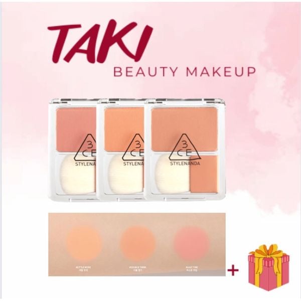 Phấn Má Hồng 3ce Blush Blusher 5.3g- Vuông [Last Time- Double Think- Little More]