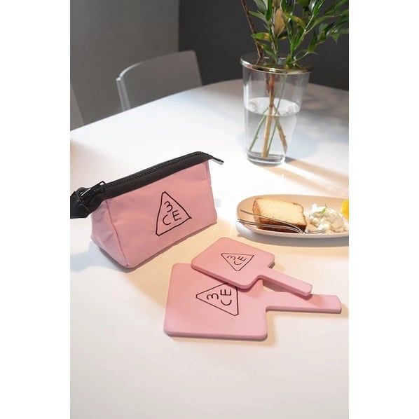 Túi Đựng Mỹ Phẩm 3CE Pink Rumour Tiện Dụng [20x14x11cm- 18x11.5x9cm]