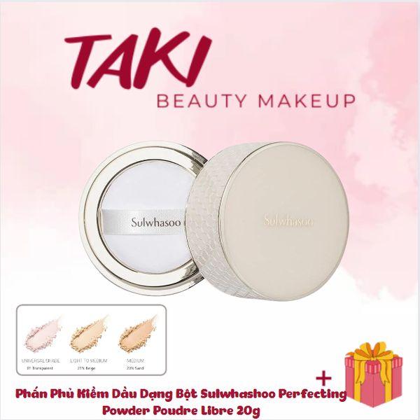 Phấn Phủ Kiềm Dầu Dạng Bột Sulwhashoo Perfecting Powder Poudre Libre 20g Bền Màu, Lâu Trôi, Dưỡng Da Vượt Trội
