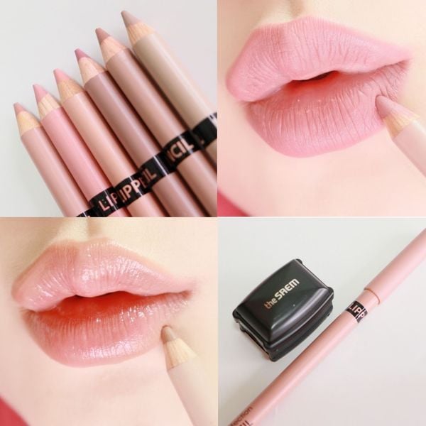 [KÈM ĐỒ GỌT] Chì Kẻ Viền Môi The Saem Cover Perfection Lip Pencil 2g