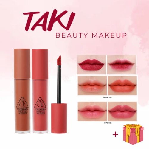 Son Kem Lì 3CE Soft Lip Lacquer [Null Set- Tawny Red - Change Mode]