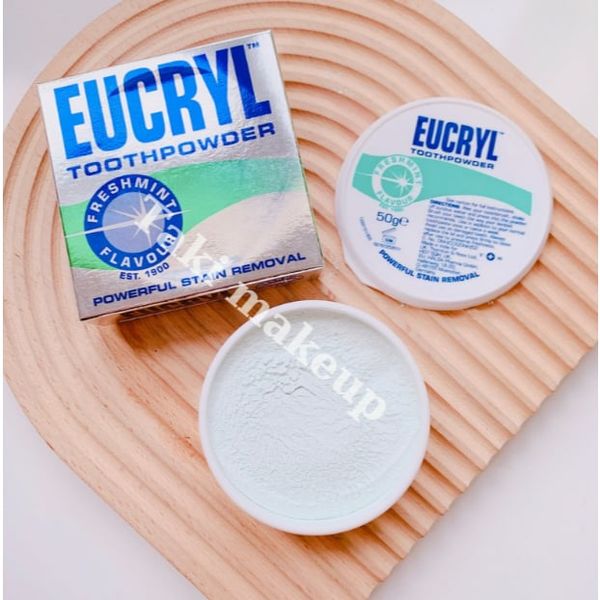 [ Thanh Lý ] Kem Đánh Răng Và Bột Làm Trắng Răng Eucryl Toothpowder Hương Bạc Hà