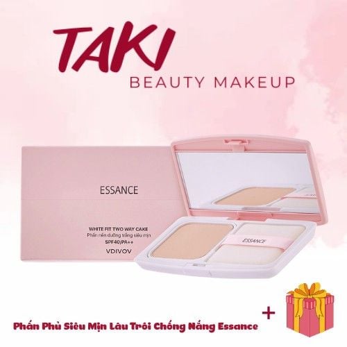 Phấn Nền Siêu Mịn Lâu Trôi Essance Veil Fit Two Way Cake Vdivov Spf40/Pa++ 7G [13- 21]