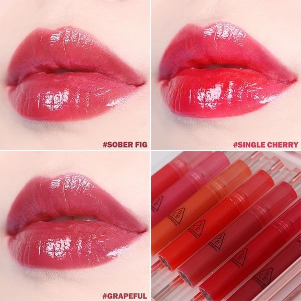 Son Kem 3ce Syrup Layering Tint 4.7g Stayful- Alive Pink- Grapeful- Single Cherry