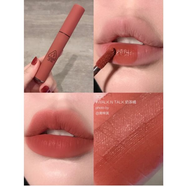 Son kem Lì 3ce Velvet Lip Tint 4g Mẫu Mới- Definition- Bitter Hour- Walk N Talk- Like Gentle- Cashmere Nude