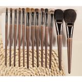  [Cọ Lẻ Đủ Loại] Cọ Trang Điểm Lông Thú Thân Gỗ Lớn- Nhỏ [Khối - Má Hồng - Môi - Mắt] 