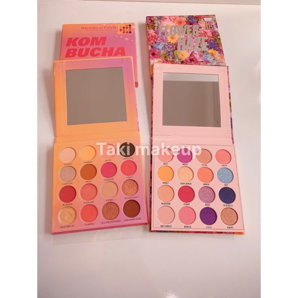 Bảng Phấn Mắt Revolution Makeup Obsession Shadow Palette - 16 ô (Flower Haze - Kombucha Kiss)