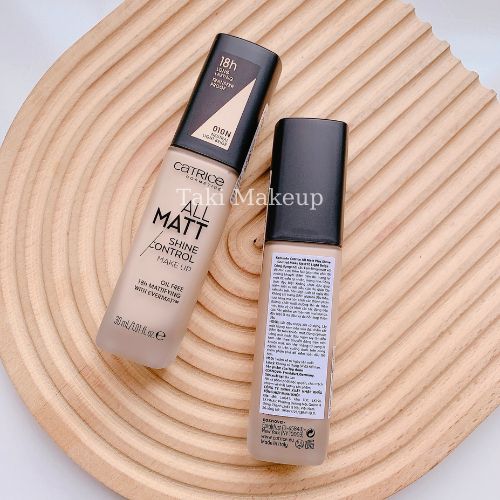 Kem Nền Catrice 18H Long Lasting Transfer Proof All Matte Shine Control Make Up 30ml Mẫu Mới [010N- 015C- 020N]