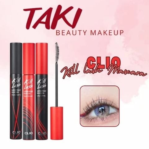 Chuốt Mi CLIO Kill Lash Superproof Mascara 7g Làm Cong Mi Chống Trôi Volume + Long curling