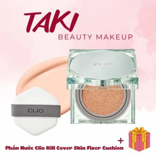 Phấn Nước Clio Kill Cover Skin Fixer Cushion ( Màu Xanh Lá )