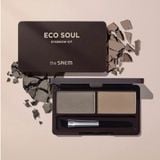 Bột Kẻ Chân Mày Kèm Cọ The Saem Eco Soul Eyebrow Kit