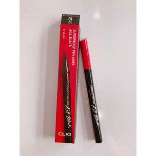 Bút Kẻ Mắt Clio Superproof Brush Liner, Superproof Pen Liner Kill Black+ Sharp So Simple