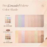 Bảng Che Khuyết Điểm Triệt Sắc Dasique Concealer Palette 9 Ô 9g (Màu 01 - 02)