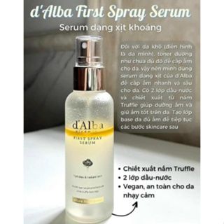 Serum Dạng Xịt d'Alba First Spray Serum 50ml - 100ml