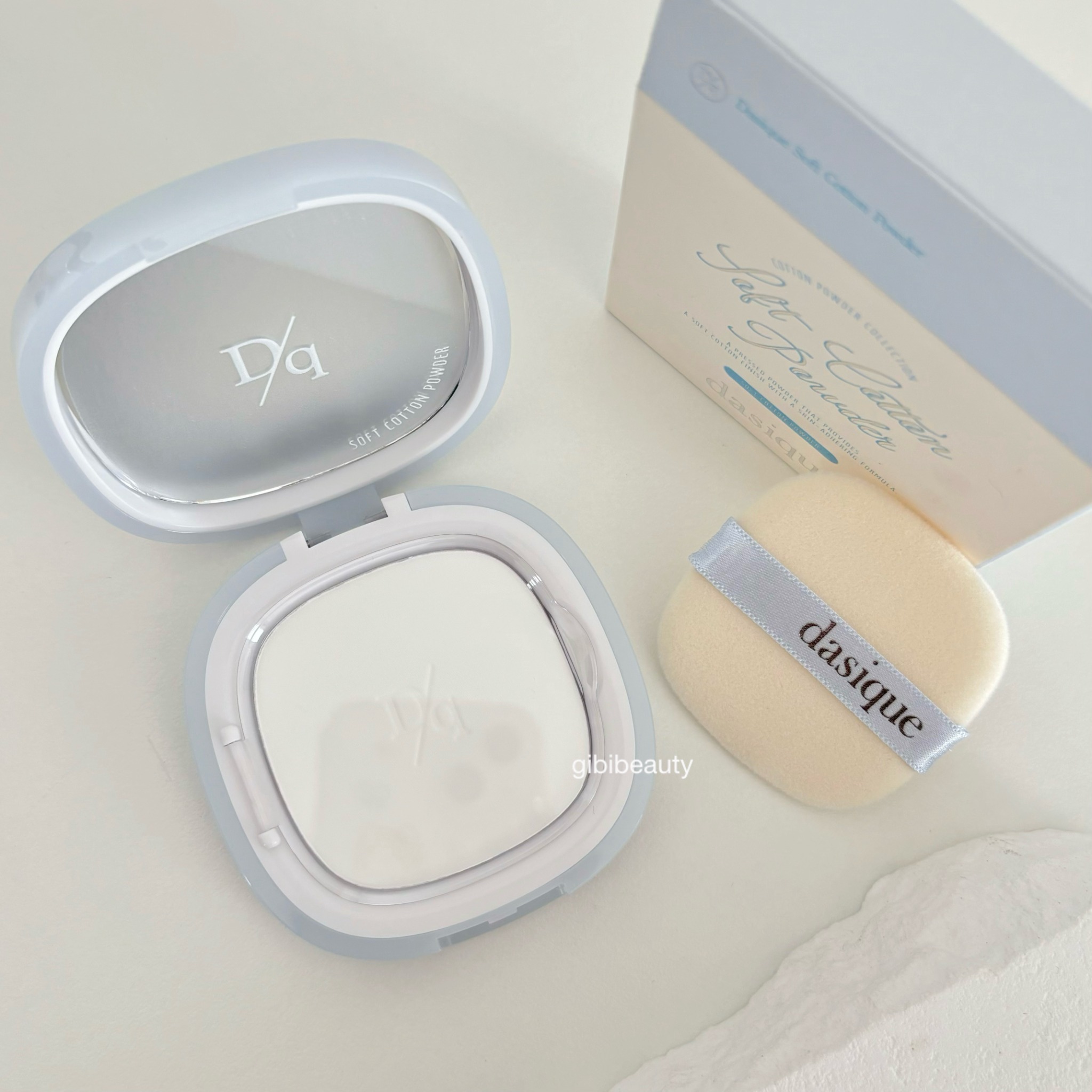 Phấn phủ nén Dasique soft Cotton Powder 4g -ko màu -kiềm dầu