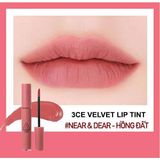 Son kem Lì 3ce Velvet Lip Tint 4g Mẫu Mới- Definition- Bitter Hour- Walk N Talk- Like Gentle- Cashmere Nude