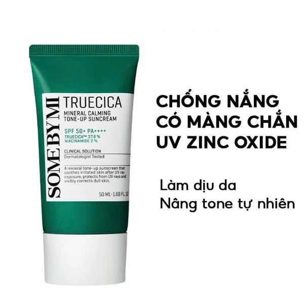 Kem Chống Nắng Some By Mi Truecica Mineral Calming Tone-up Suncream 50ml