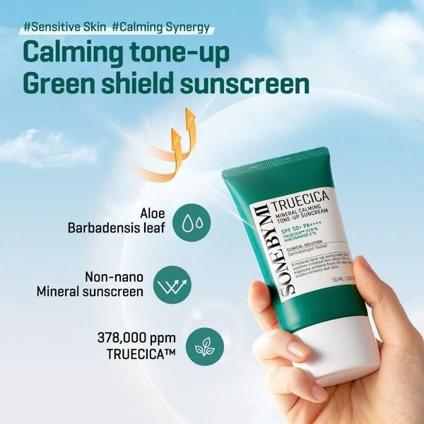 Kem Chống Nắng Some By Mi Truecica Mineral Calming Tone-up Suncream 50ml