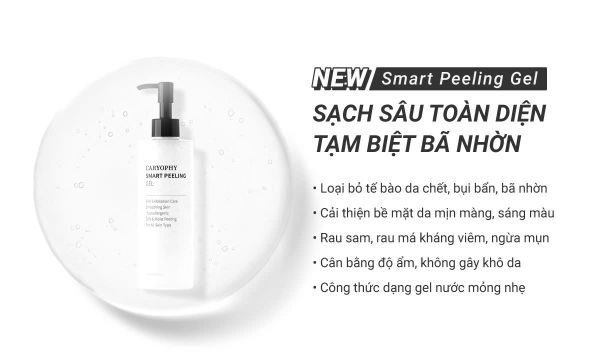 Gel Tẩy Tế Bào Chết Ngăn Ngừa Mụn Caryophy Smart Peeling Gel 250ml