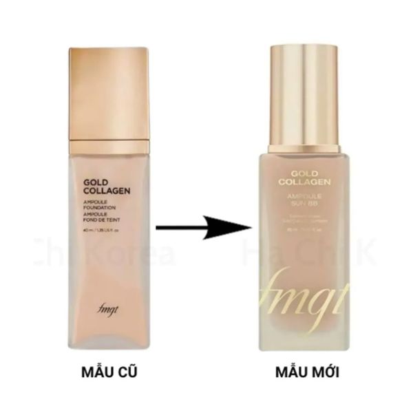 Kem nền chống nắng Gold Collagen Ampoule Sun BB SPF50 PA+++ fmgt The Face Shop (40ml)
