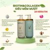 Bộ Dầu Gội Xả Voudioty Keratin X9 Biotin & Collagen 500ml -1000ml