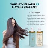 Bộ Dầu Gội Xả Voudioty Keratin X9 Biotin & Collagen 500ml -1000ml
