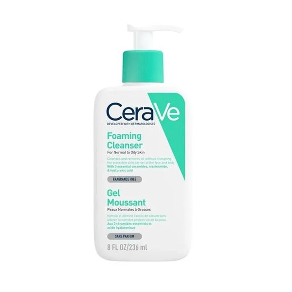 Sữa Rửa Mặt Giúp Làm Sạch Sâu Cerave Developed With Dermatologists Foaming Cleanser 236ml - 473ml