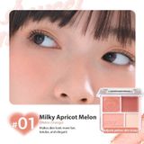  Phấn Má Hồng Và Phấn Bắt Sáng 4 Ô Judydoll Blush Highlighter Palette 9g 