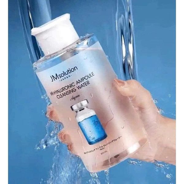 Tẩy Trang Jmsolution H9 Hyaluronic Ampoule / Derma Care Centella Cleansing Water Clear