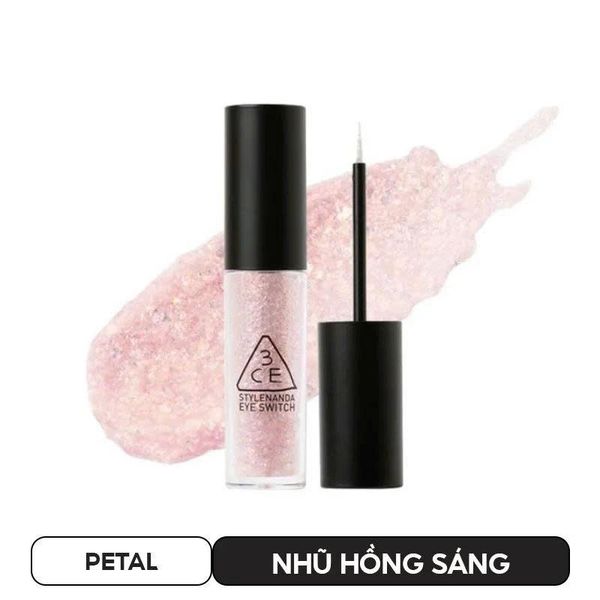 Nhũ Mắt Lấp Lánh 3CE Eye Switch Petal - Dalsegno - stuck- Double Note - Throbing - PINK SHEEN- ICY WHITE- STARRY BLUE
