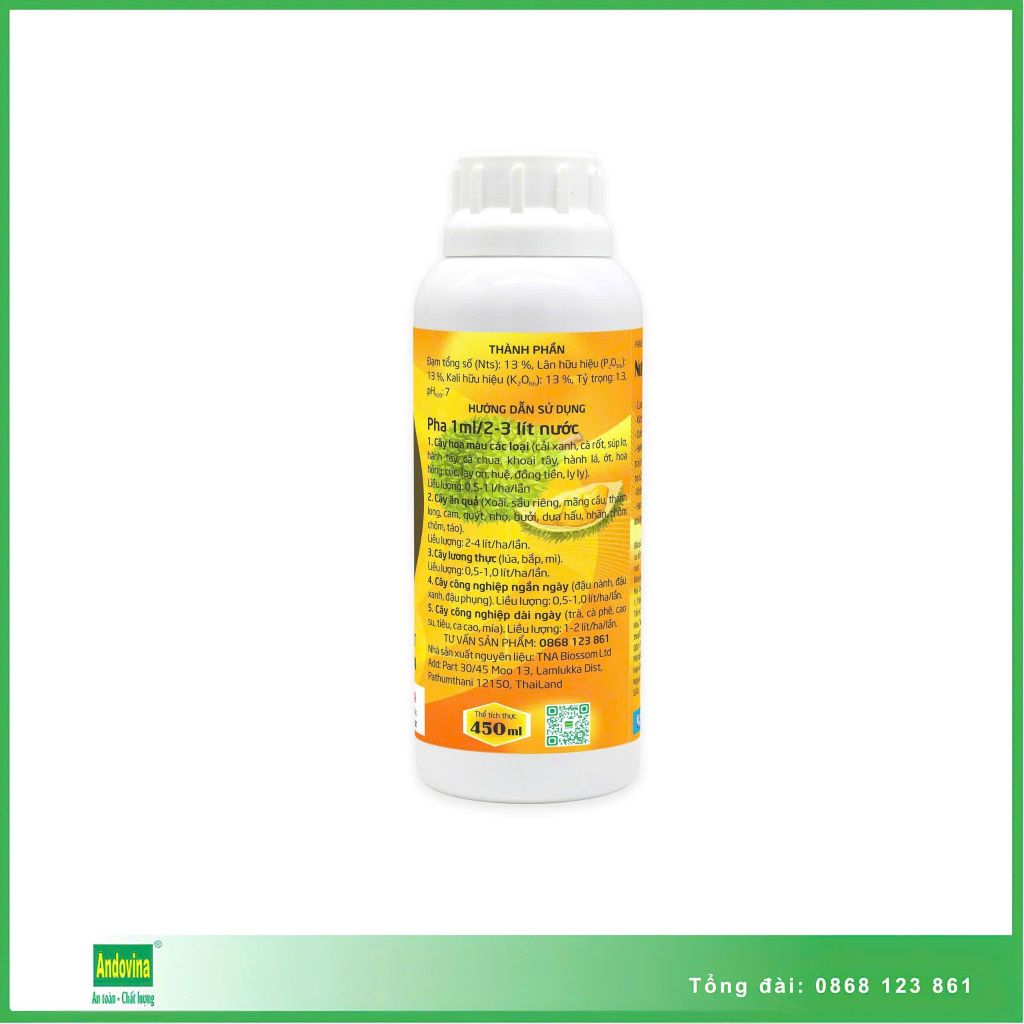 Nhãn hiệu phân bón Amakong ® 333 450ml