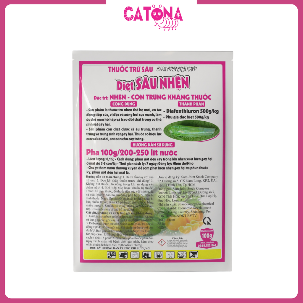 Thuốc trừ sâu Diệt sâu nhện 100gr
