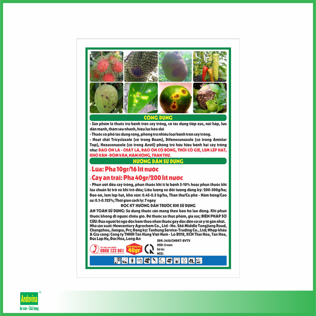 Thuốc trừ bệnh Top Super 40gr