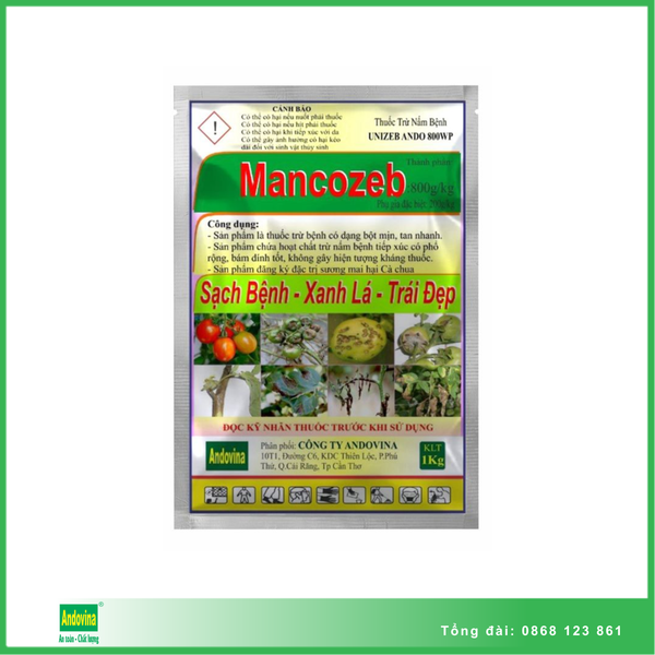 Thuốc trừ bệnh Mancozeb Vàng 1kg