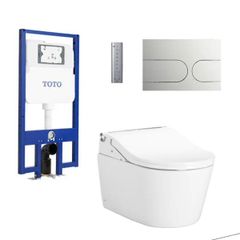 Bồn cầu treo tường TOTO CW542HME5UNW1/TCF802C2Z/WH172AAT/MB175M nắp điện tử