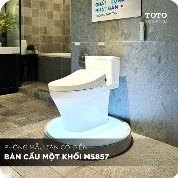Bồn cầu nắp rửa điện tử TOTO MS857CDW23