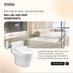 Bồn cầu nắp rửa điện tử TOTO MS887RW14