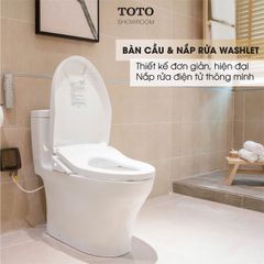 Bồn cầu nắp rửa điện tử TOTO MS889CDRW12