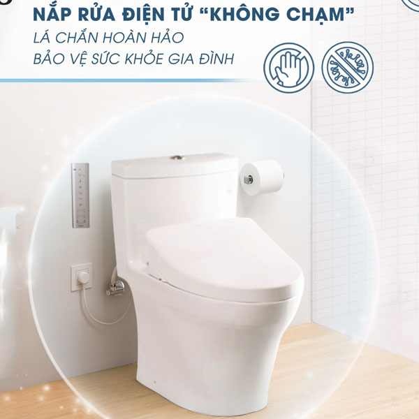 Bồn cầu nắp rửa điện tử TOTO MS889CDRW12