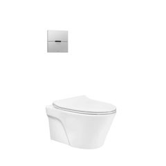 Bồn cầu treo tường TOTO CW822RFVA1/TREF35L2A/WH005A/TC600VS kết hợp van xả cảm ứng