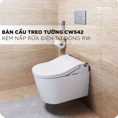 Bồn cầu treo tường TOTO CW542HME5UNW1/TCF801CZ/WH172AT/MB175M nắp điện tử