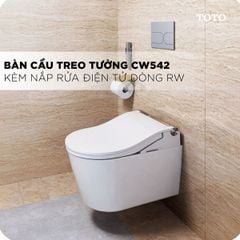 Bồn cầu treo tường TOTO CW542HME5UNW1/TCF802C2Z/WH172AAT/MB175M nắp điện tử