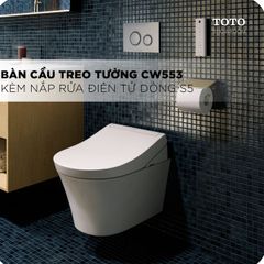 Bồn cầu treo tường TOTO CW553C/TCF34570GAA/WH172AAT/MB175M nắp điện tử