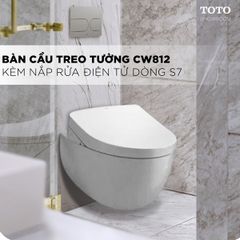 Bồn cầu treo tường TOTO CW812REA/TCF4911EZ/WH172AAT/MB175M nắp điện tử