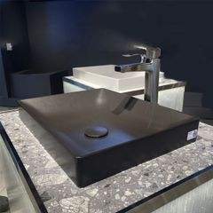 Chậu rửa mặt đặt bàn TOTO LT4715G17#MBL màu đen mờ