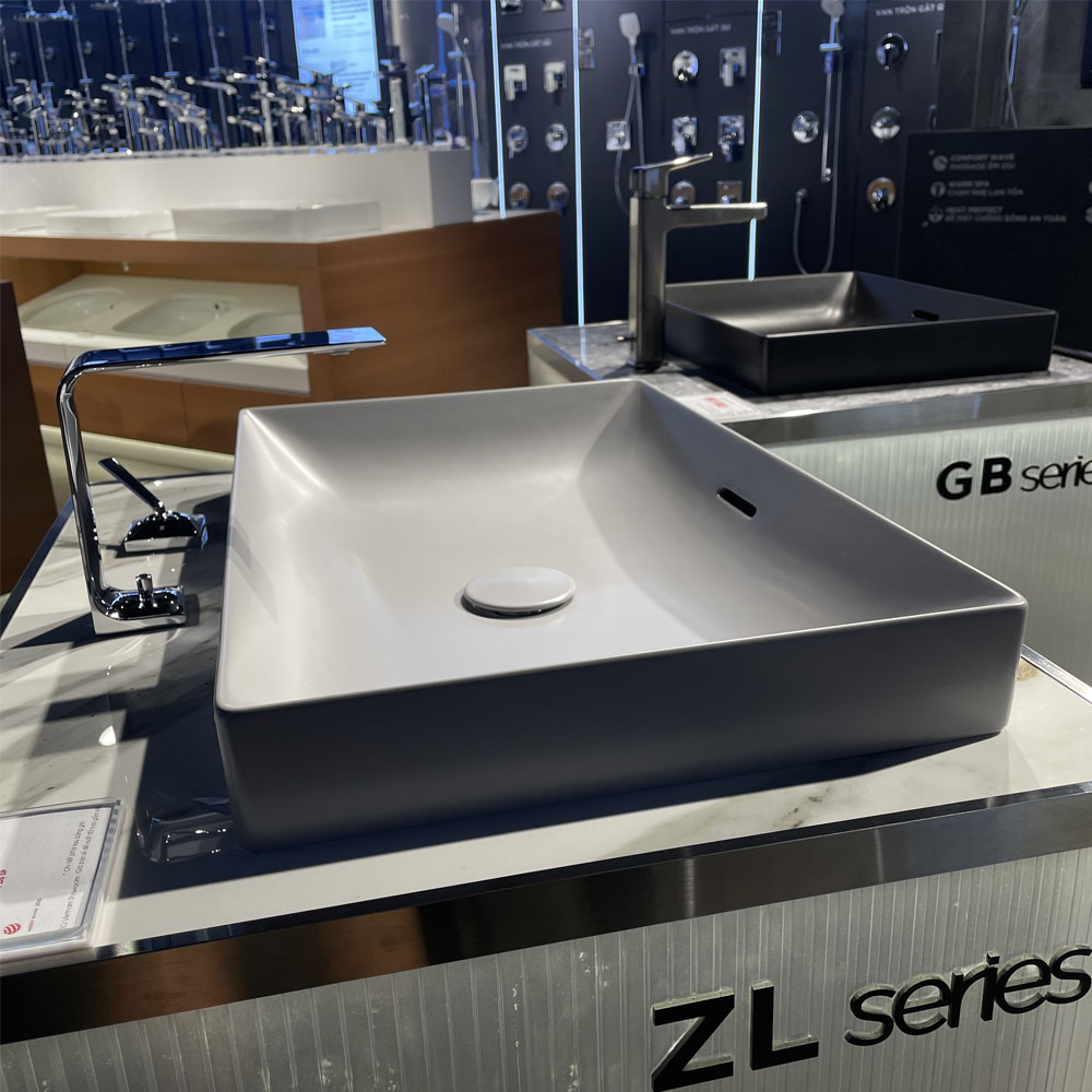 Chậu rửa mặt đặt bàn TOTO LT4716G17#MGR màu xám mờ