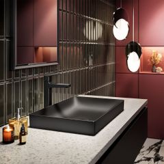 Chậu rửa mặt đặt bàn TOTO LT4716G19#MBL màu đen mờ